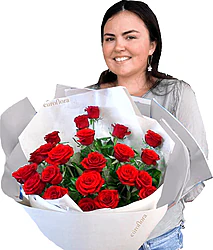 24 red roses