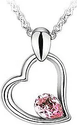Bouquet in warm colors with Swarovski Elements necklace