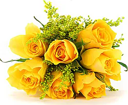 7 yellow roses