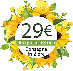 Daily Bouquet with Sunflowers and seasonal greenery. Suitable for every occasion.