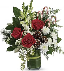Christmas Bouquet with Tulips and Seasonal Mixed flowers