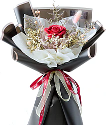 Euroflora One Prestige Preserved Red Rose