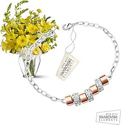 Sunny bouquet with Swarovski Elements bracelet