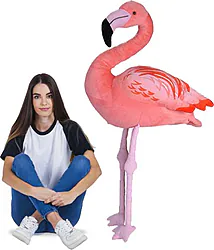 Match beautiful bouquets with an 80cm Giant Flamingo and make your surprise unique.