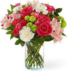 Beautiful Seasonal Multicolours Florist Bouquet with greenery