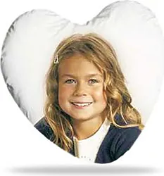 38 x 41 cm polyester heart. Send us your photo